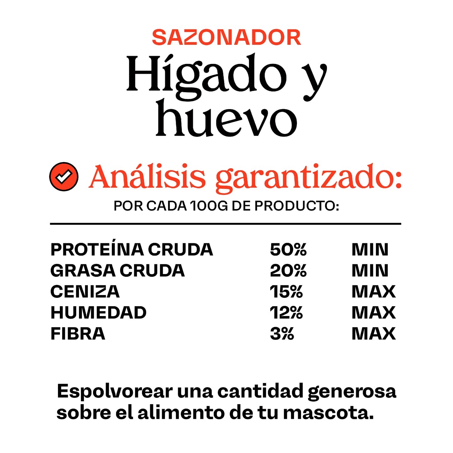 Sazonador de hígado y huevo