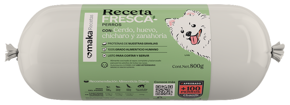 Cerdo, huevo, chícharo y zanahoria